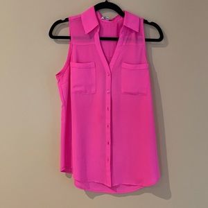 Sleeveless button down. Size small